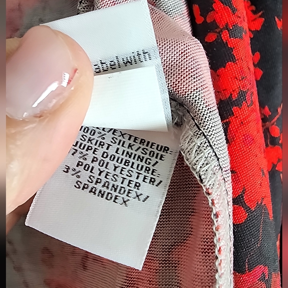 DVF DIANE VON FURSTENBERG IRINA FLORAL FIT & FLARE DRESS SIZE 14 - Picture 2 of 13